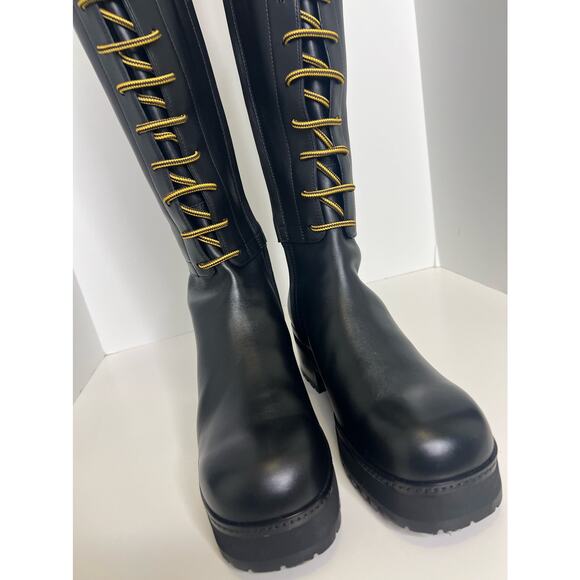 NWT! Christian Dior D-Road High Leather Boots, Size 39 - Picture 4 of 10